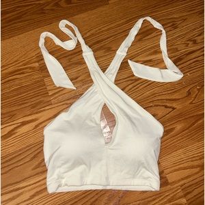 Klassy network halter top